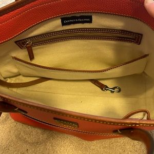 Dooney and Burke Leather Purse (Coral)